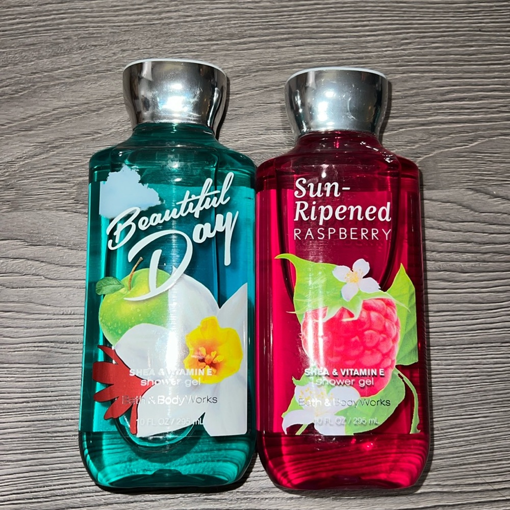 spring bath and body works shower gel duo